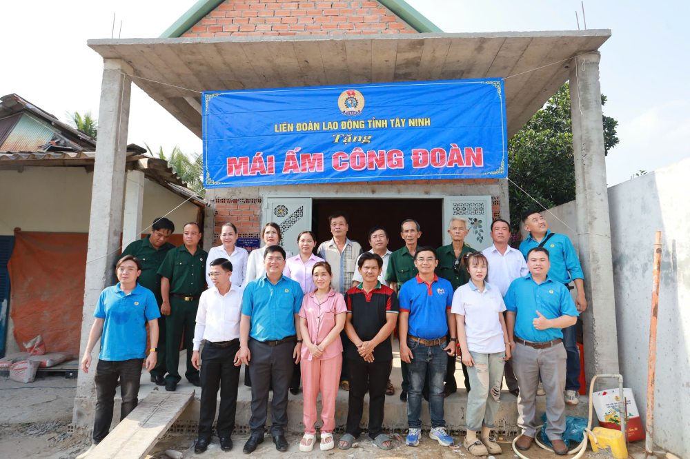 Chương trình “Mái ấm Công đoàn” giúp nhiều đoàn viên khó khăn ổn định nơi ở, yên tâm lao động sản xuất. Ảnh: Thanh Vũ