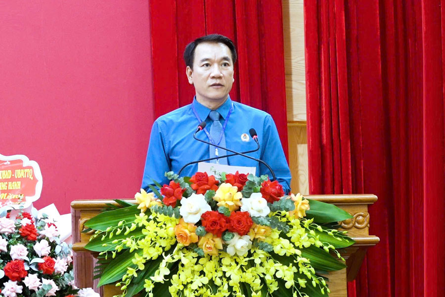 Ông Tô Xuân Thao, Ủy viên Đoàn Chủ tịch Tổng LĐLĐVN, Chủ tịch LĐLĐ tỉnh Quảng Ninh.