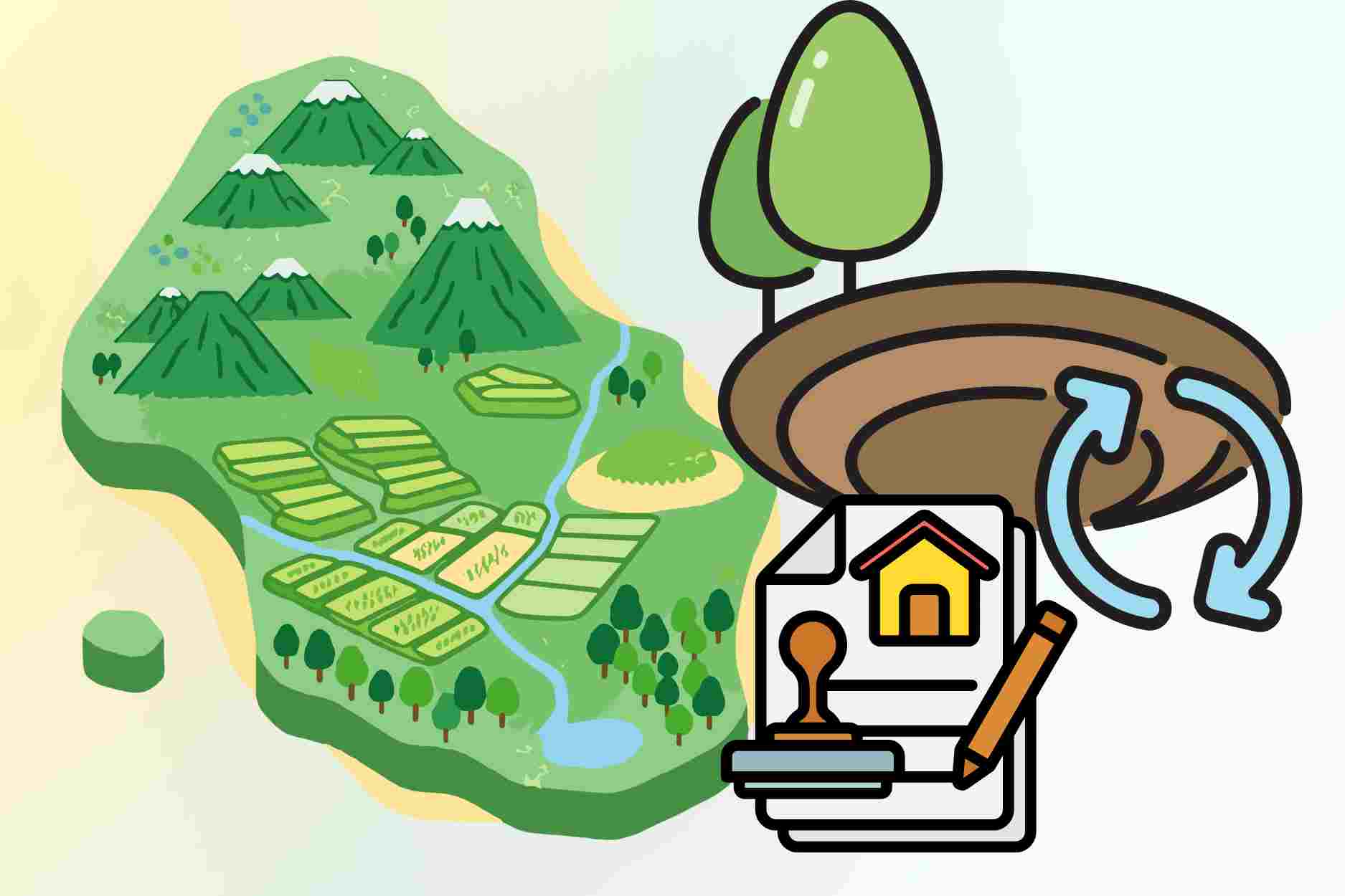 How to determine the number of people supported when agricultural land is recovered