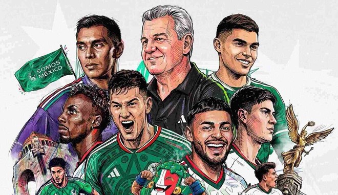 Mexico được đánh giá cao nhất bảng A.  Ảnh: LĐBĐ Mexico
