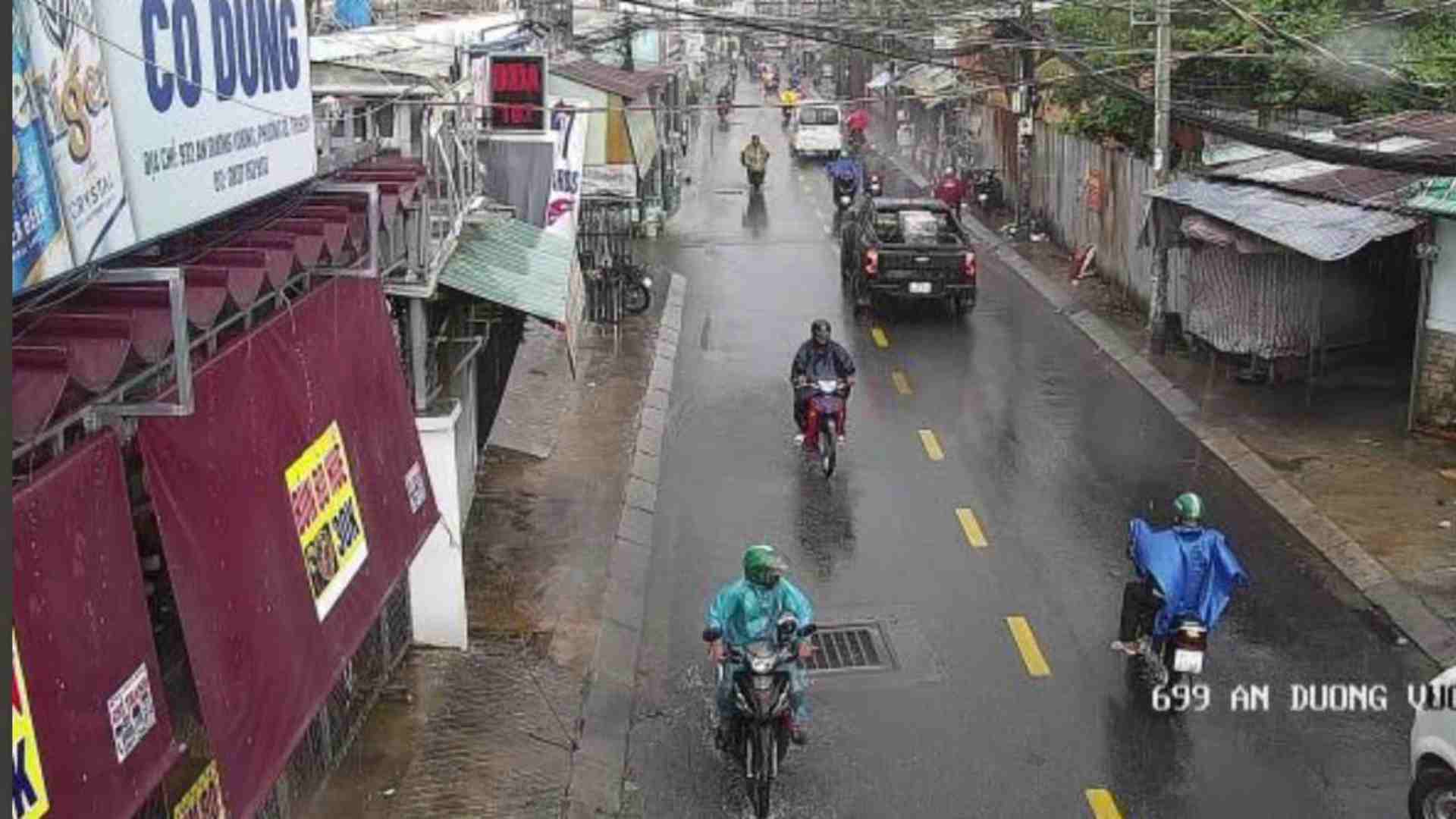 Mưa dông diễn ra chiều 3.6 ở TPHCM. Ảnh: UDI Maps
