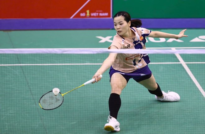 Tennis player Nguyen Thuy Linh stopped at the tournament in Indonesia despite her efforts. Photo: Thanh Vu