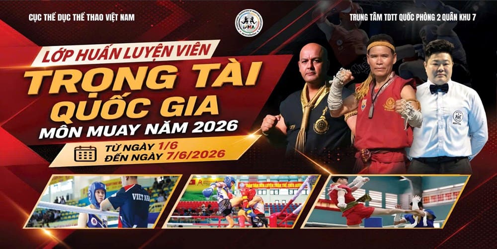 Muay trainees nationwide participate in referee training class in 2026. Photo: Vietnam Sports Administration