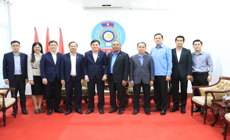 Đoàn đại biểu cấp cao Tổng LĐLĐVN thăm, làm việc với Trung ương Liên hiệp Công đoàn Lào từ ngày 11-15.11.2025. Ảnh: Ban Công tác Công đoàn Tổng LĐLĐVN cung cấp