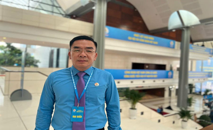 Mr. Nguyen Luong Tam - Member of the Executive Committee of the Vietnam General Confederation of Labour, Chairman of the Vietnam Medical Union. Photo: Do Phuong