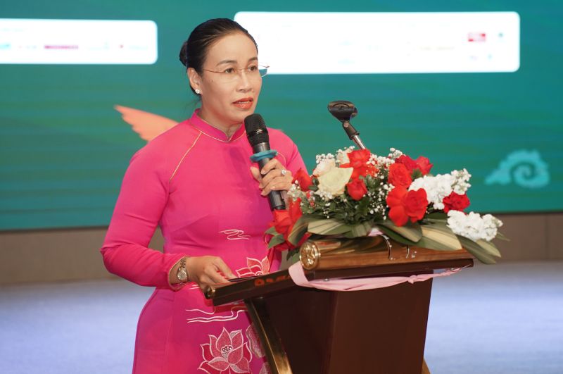 Bà Nguyễn Thị Anh Thi - Phó Chủ tịch UBND thành phố Đà Nẵng đánh giá LHP Châu Á Đà Nẵng không chỉ là nơi kết nối các nhà làm phim, còn là cơ hội để du lịch Đà Nẵng phát triển. Ảnh: BTC