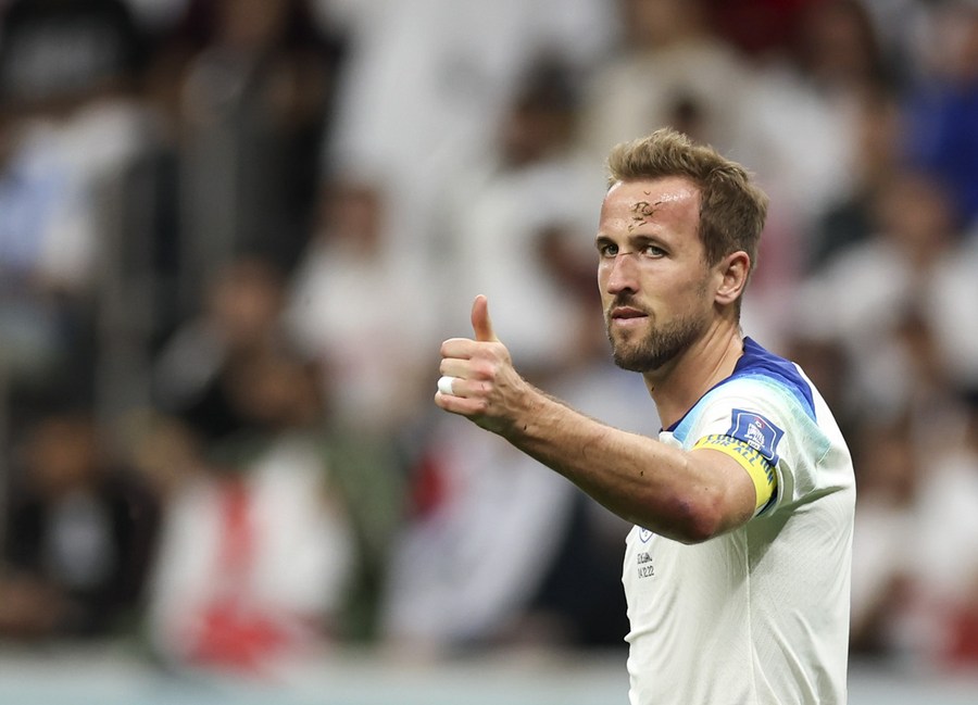 England national team striker Harry Kane. Photo: Xinhua