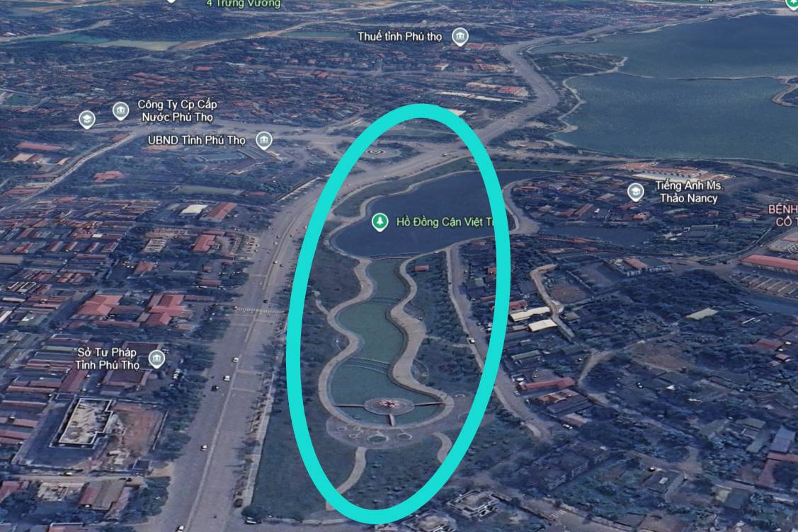 Khu vực triển khai dự án. Ảnh: Google Earth