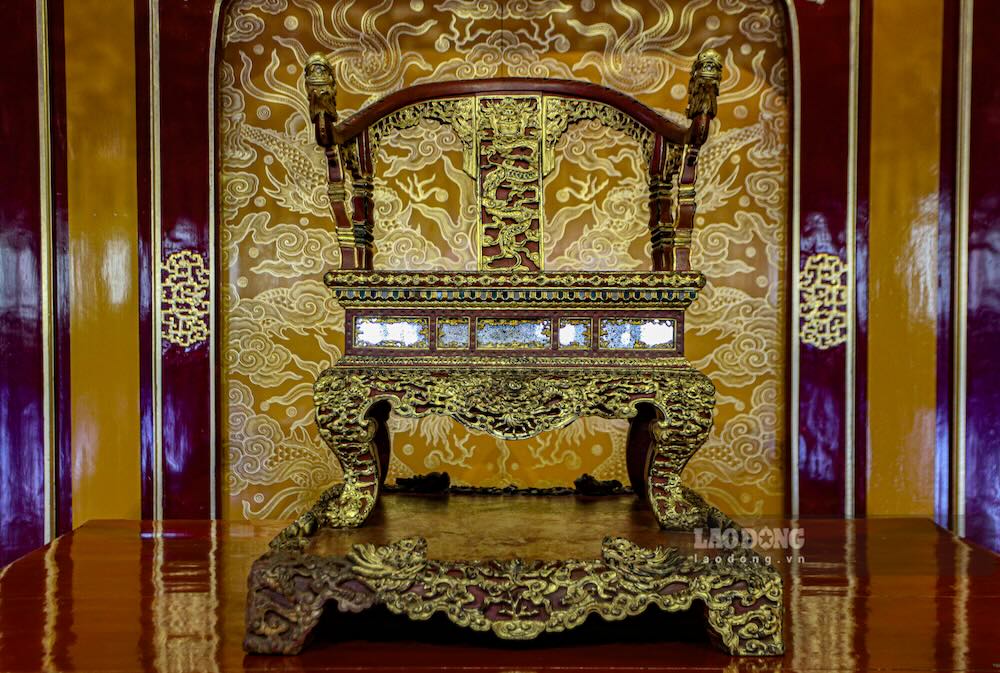 The Nguyen Dynasty throne after restoration. Photo: Nguyen Luan