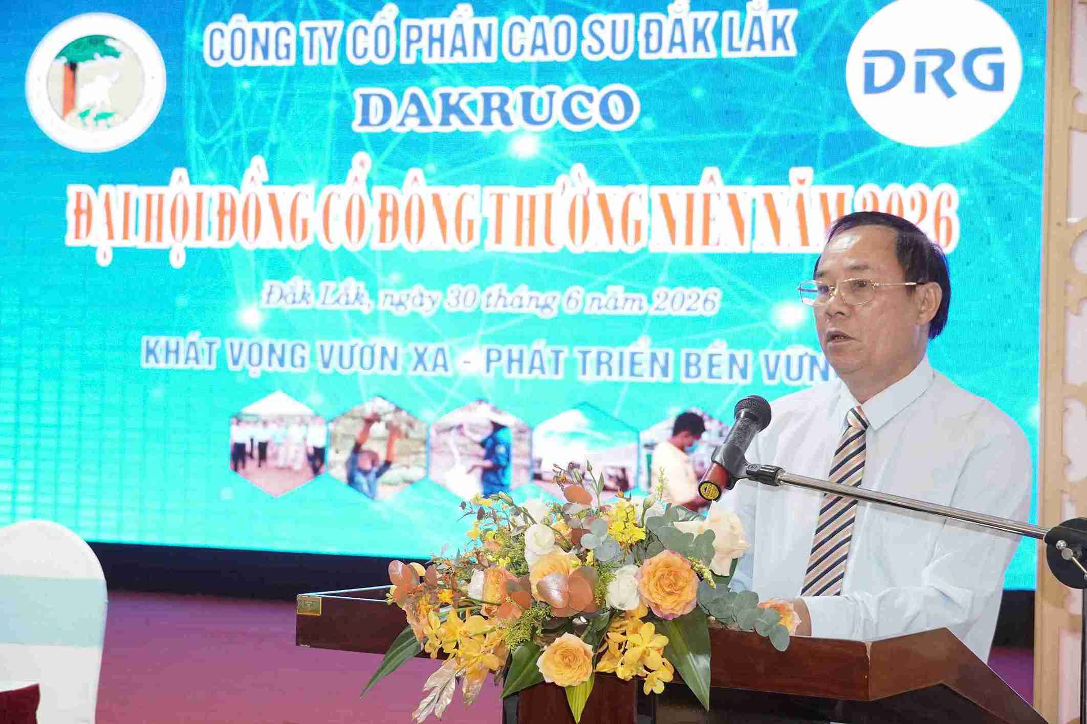 Ông Nguyễn Minh - Tổng Giám đốc Dakruco phát biểu. Ảnh: Bảo Trung
