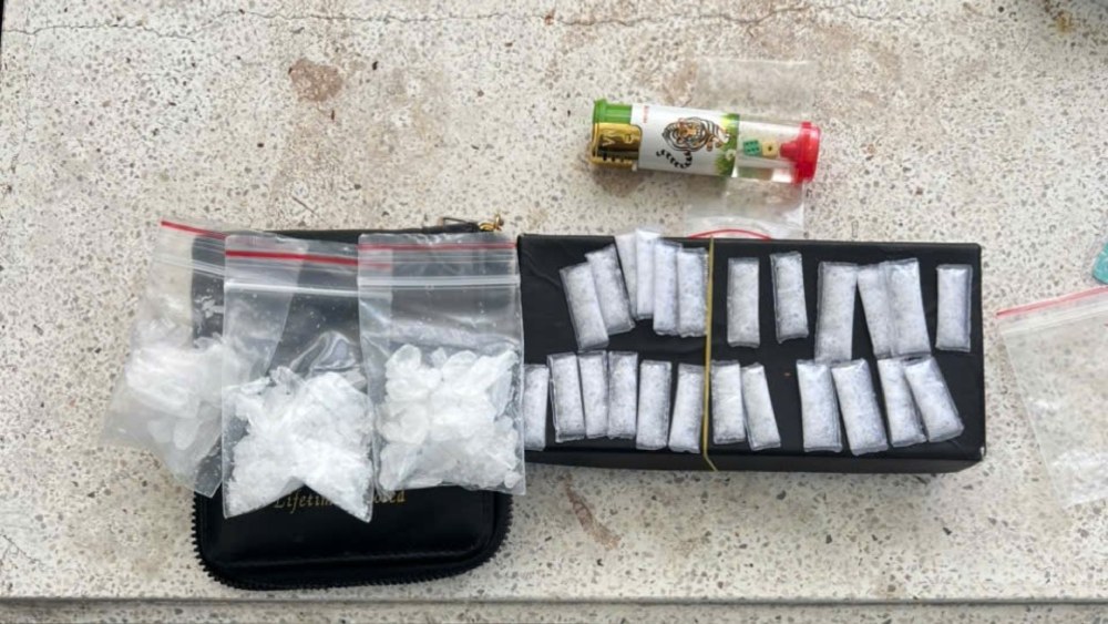 Drug exhibits seized by the Police. Photo: CACC