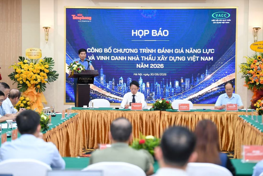 Ông Nguyễn Quốc Hiệp - Chủ tịch Hiệp hội VACC, Chủ tịch Hội đồng Đánh giá năng lực nhà thầu xây dựng Việt Nam. Ảnh: Ban tổ chức