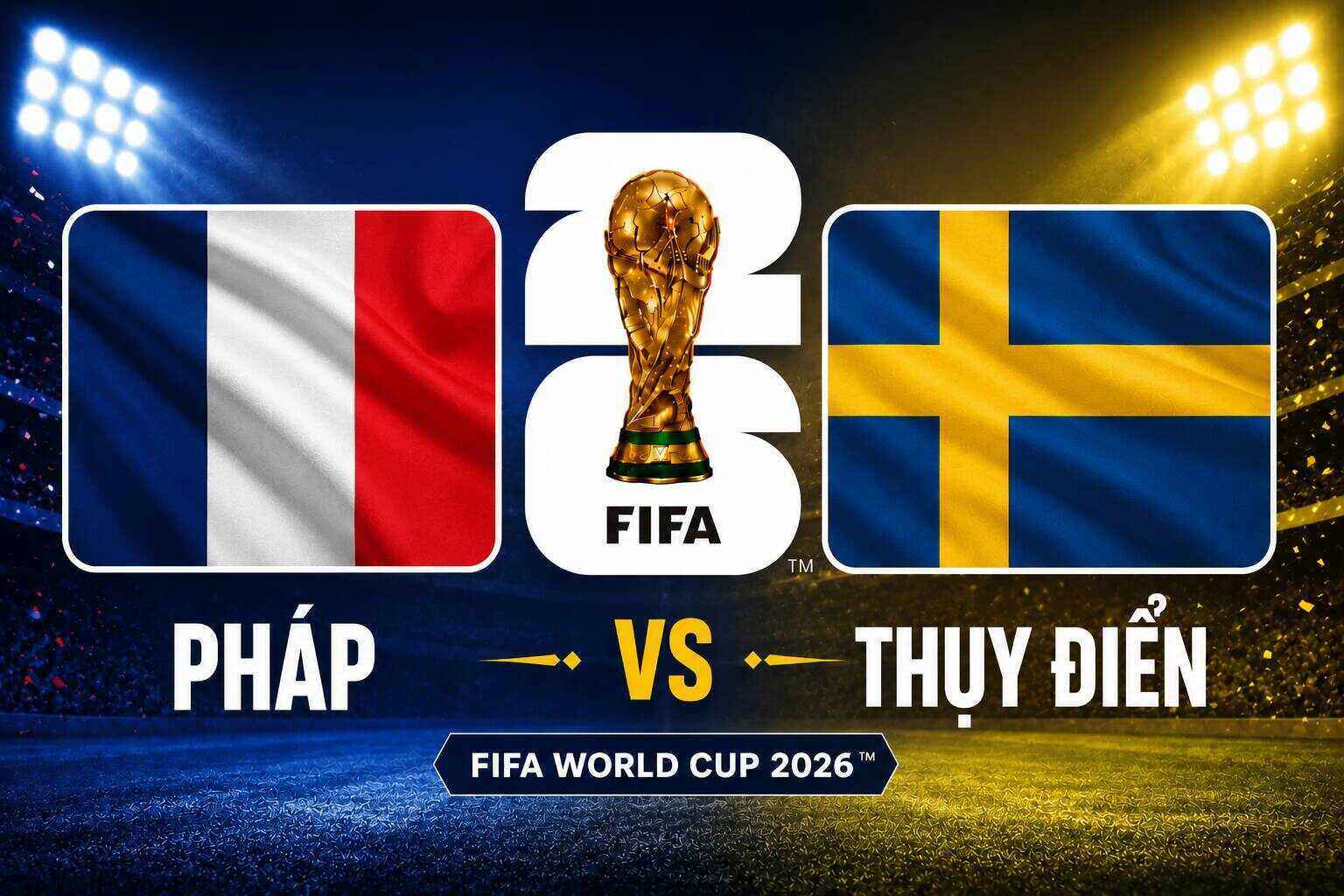 Predict the score of France vs Sweden at World Cup 2026. Graphics: Dieu Anh