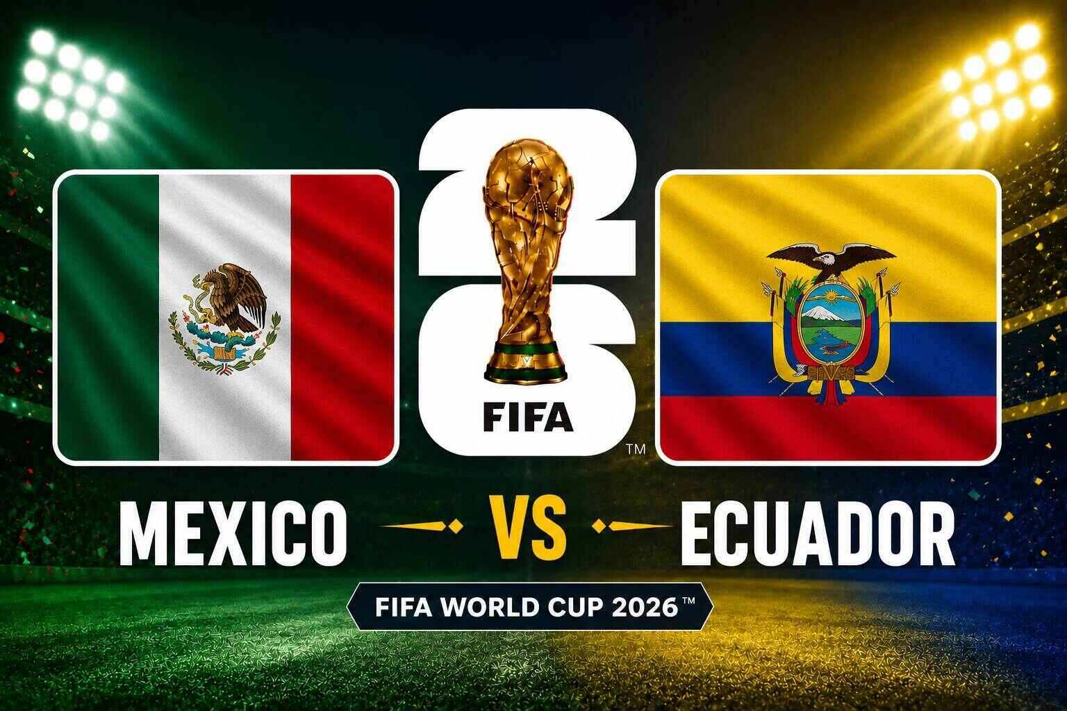 Predice el resultado del México vs Ecuador en el Mundial 2026. Gráficos: Van An