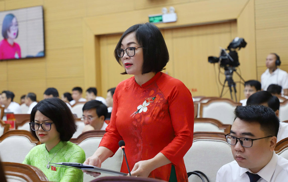Đại biểu Hoàng Thùy Ninh - Ban Dân tộc HĐND tỉnh Lào Cai