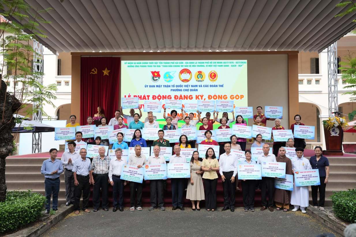 The "Meaningful Market - For the Community" festival aims to promote the strength of national unity and effectively implement social security programs. Photo: Provided by the Vietnam Fatherland Front Committee of Cho Quan ward