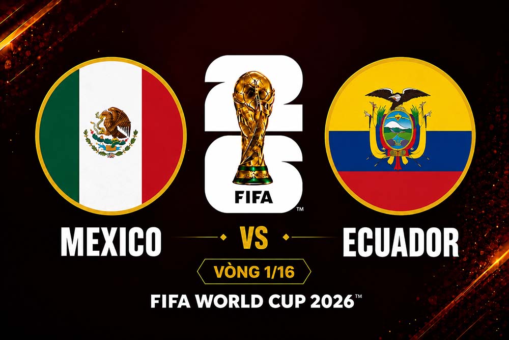 Mexico vs. Ecuador in the 1/16 round of the 2026 World Cup. Graphics: Thanh Vu