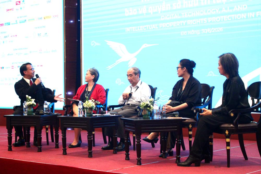Workshop "Artificial Intelligence, Digital Technology and Intellectual Property Protection in Cinema" within the framework of the Da Nang Asian Film Festival. Photo: Thanh Huyen