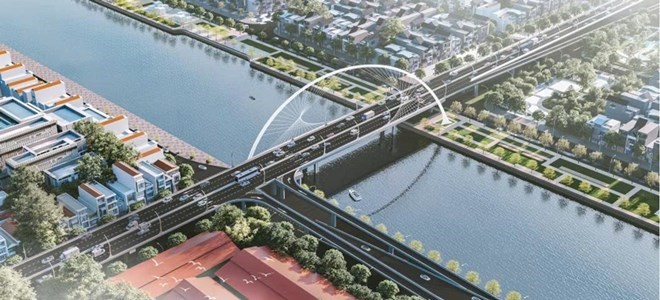 Thiết kế kiến trúc cầu đường Bình Tiên. Ảnh: Sở Xây dựng TPHCM