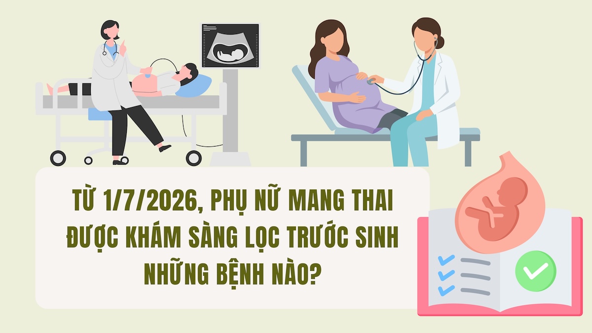 From July 1st, pregnant women are freely screened for 4 prenatal congenital diseases