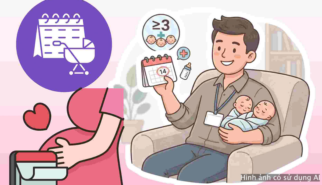 From July 1st, increase maternity leave for male workers whose wives have a second child