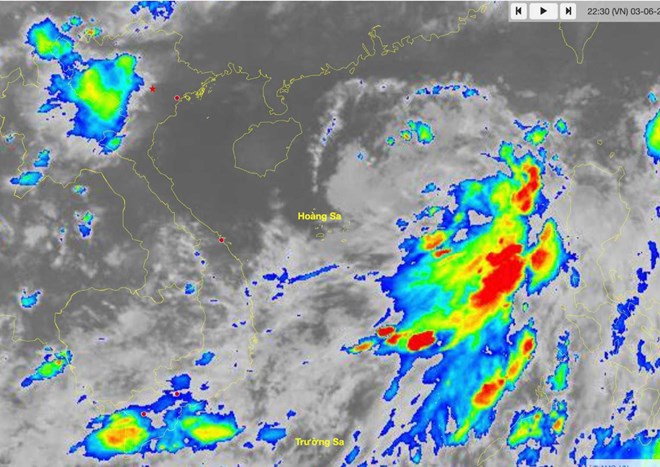 The East Sea welcomes the first tropical depression of this year. Source: Center for Hydro-Meteorological Forecasting