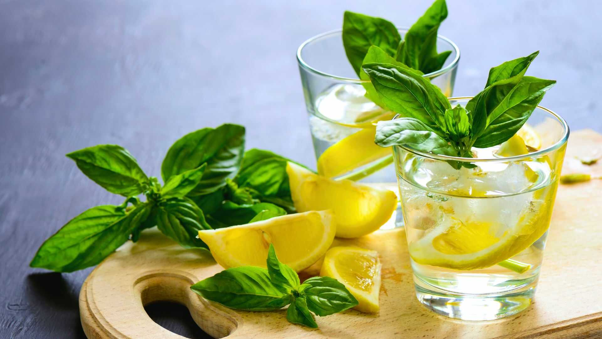 Lemon basil water contains antioxidants and vitamin C. Photo: Canva
