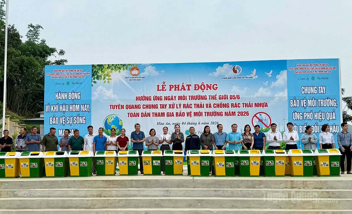 Tuyen Quang responds to World Environment Day 2026. Photo: Trang Hoang