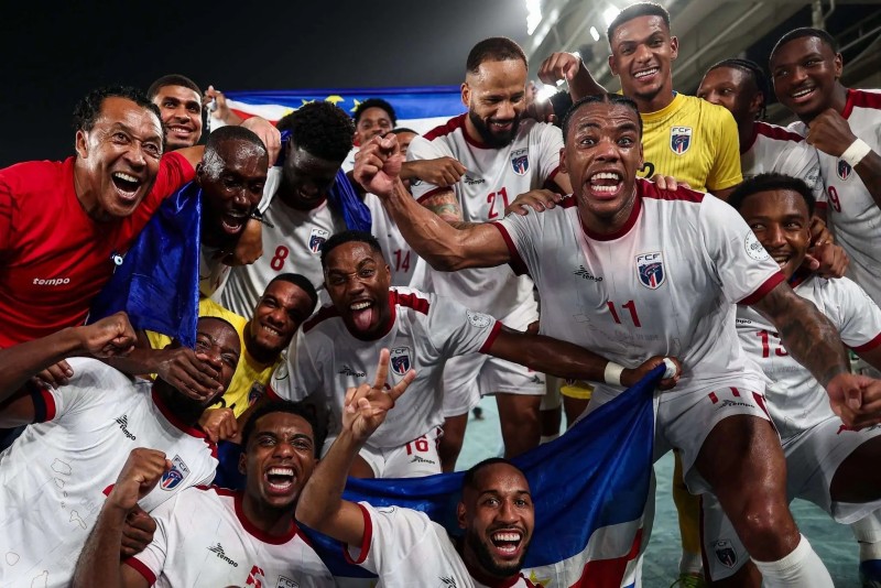 Đội tuyển Cape Verde lần đầu giành vé dự vòng chung kết World Cup. Ảnh: CAF