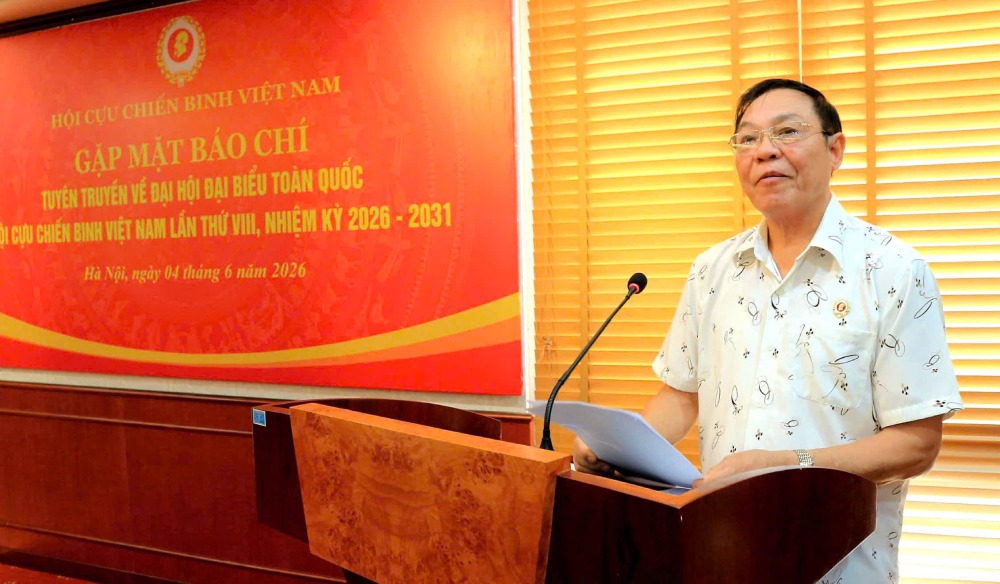 Đại tá Vũ Minh Thực - Phó trưởng Ban Tuyên giáo - Phong trào Hội CCB Việt Nam. Ảnh: Vĩ Cường