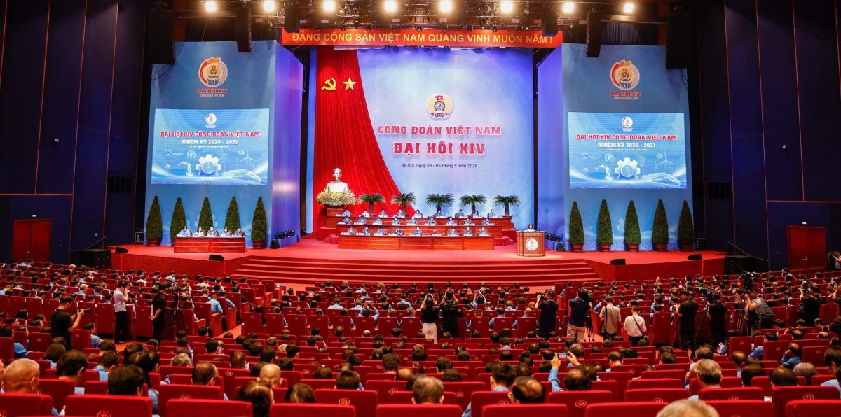 Overview of the 14th Vietnam Trade Union Congress, term 2026 - 2031. Photo: Agribank