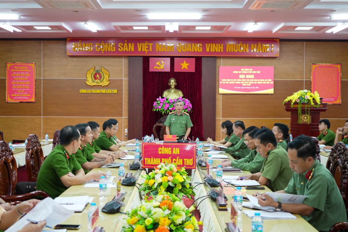 Quang cảnh hội nghị. Ảnh: Công an Cần Thơ