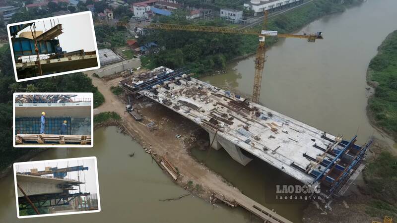 Accelerate the progress of Quang Vinh bridge project. Photo: Viet Bac
