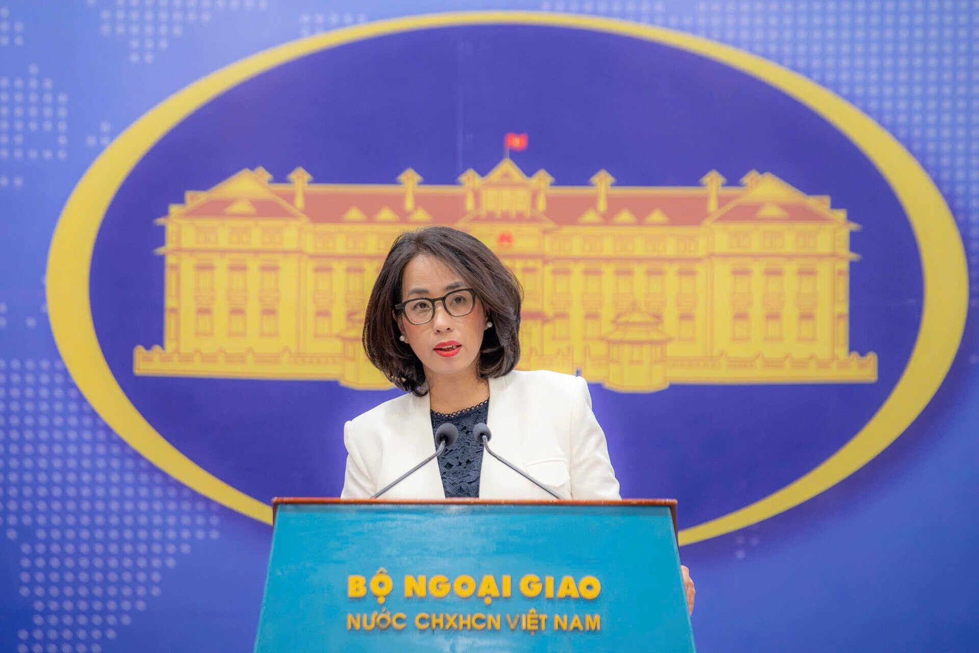 Spokesperson of the Vietnamese Ministry of Foreign Affairs Pham Thu Hang. Photo: Ministry of Foreign Affairs