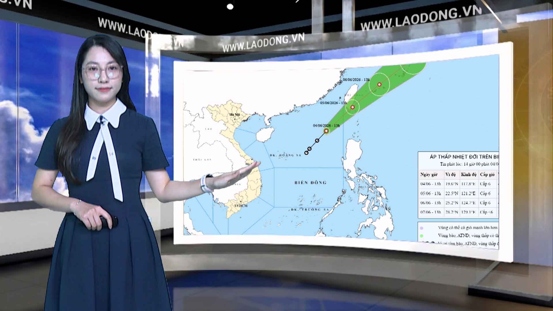 Weather forecast tonight and tomorrow June 5th