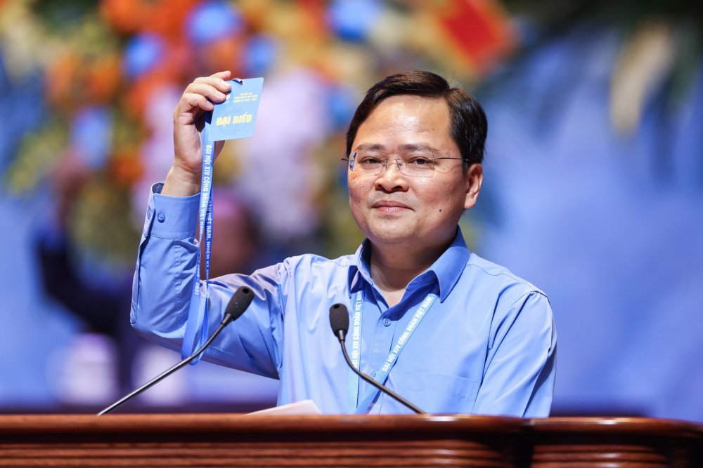 Ông Nguyễn Anh Tuấn, Ủy viên Ban Chấp hành Trung ương Đảng, Chủ tịch Tổng Liên đoàn Lao động Việt Nam. Ảnh: Hải Nguyễn