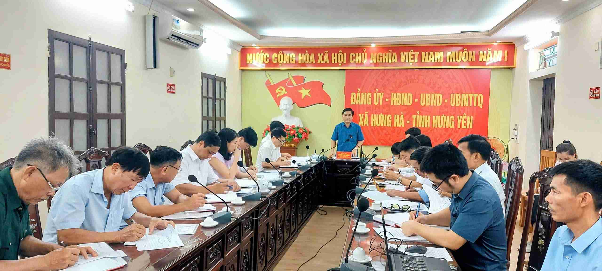 The site clearance of Van Lang IC is being focused on and drastically directed by Hung Ha commune. Photo: Hung Ha commune