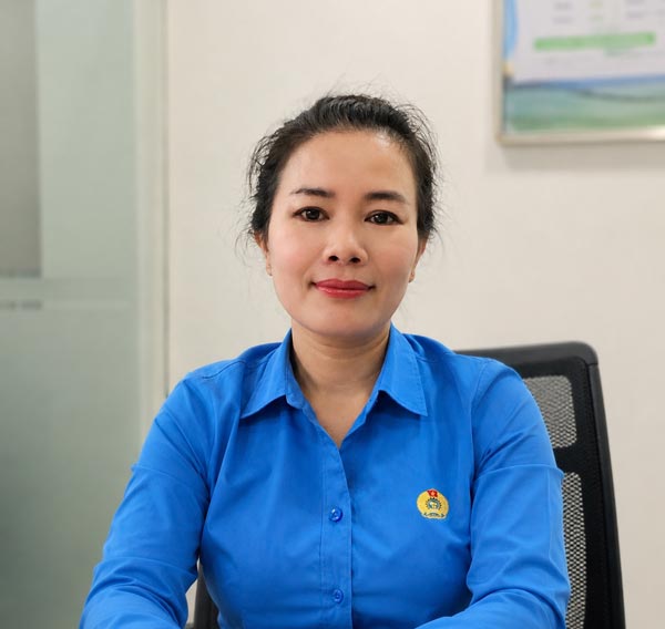 Ms. Nguyen Thi Huong - Chairwoman of Tien Lang Commune Trade Union. Photo: Mai Dung