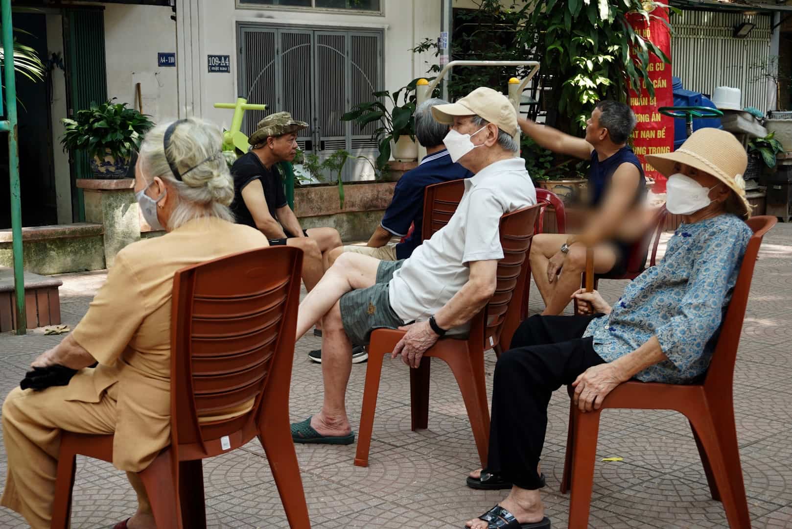 Many elderly people expressed excitement about the information that pensions will be adjusted to increase from July 1. Photo: Huyen Anh