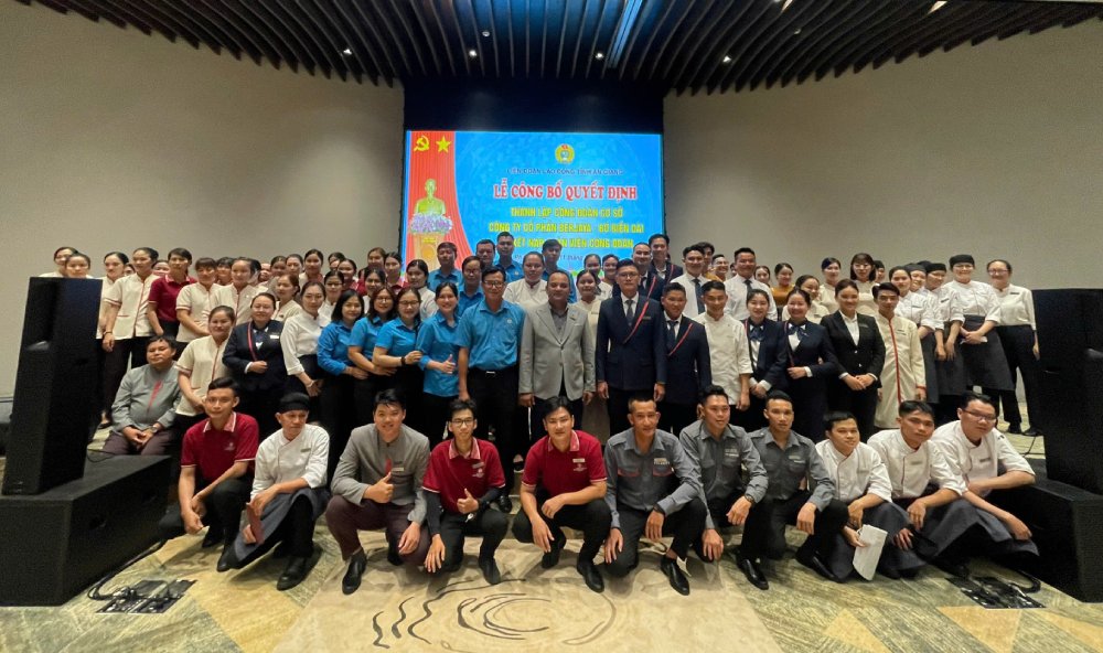 CĐCS Công ty Cổ phần Berjaya - Bờ Biển Dài với 119 đoàn viên tham gia sinh hoạt. Ảnh: Quang Vương