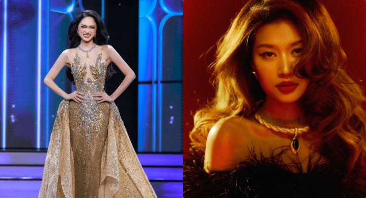 Miss Huong Giang, Doan Thien An. Photo: Sen Vang.