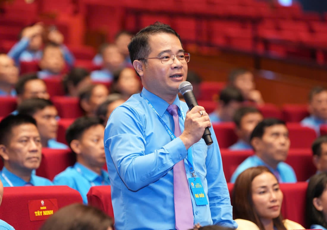 Ông Hoàng Phúc Long - Chủ tịch Công đoàn Liên doanh Việt - Nga Vietsovpetro (VSP), Công đoàn Dầu khí Việt Nam. Ảnh: Hải Nguyễn