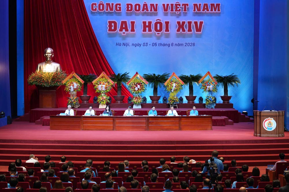 Overview of the 14th Vietnam Trade Union Congress in the afternoon of June 4, 2026. Photo: Hai Nguyen
