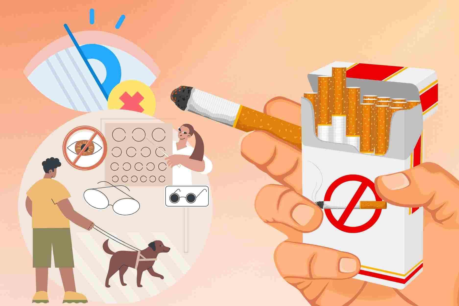 Smoking increases the risk of irreversible vision loss. Photo: Dinh Dinh