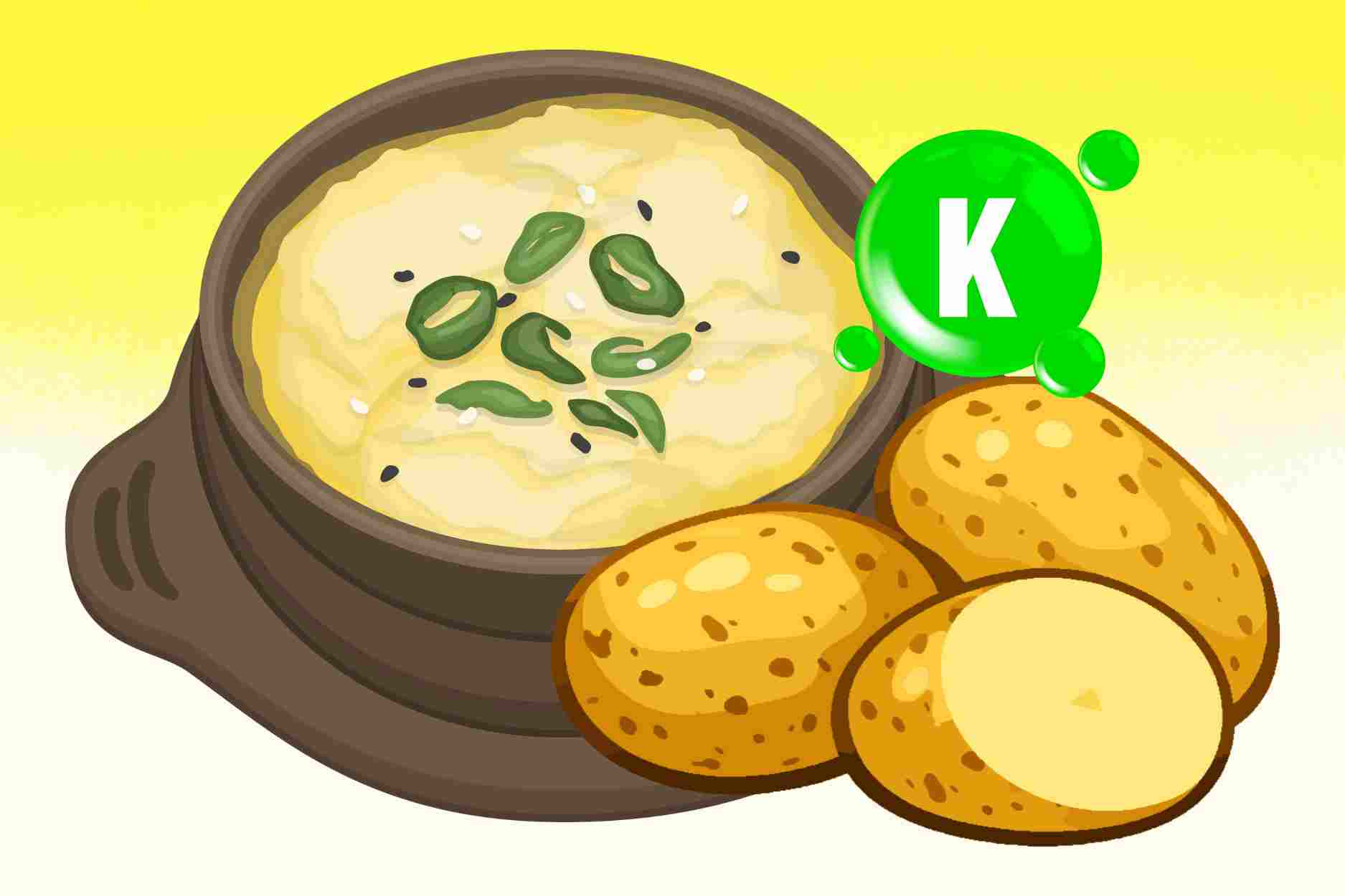 Supplementing potassium with simple potato dishes