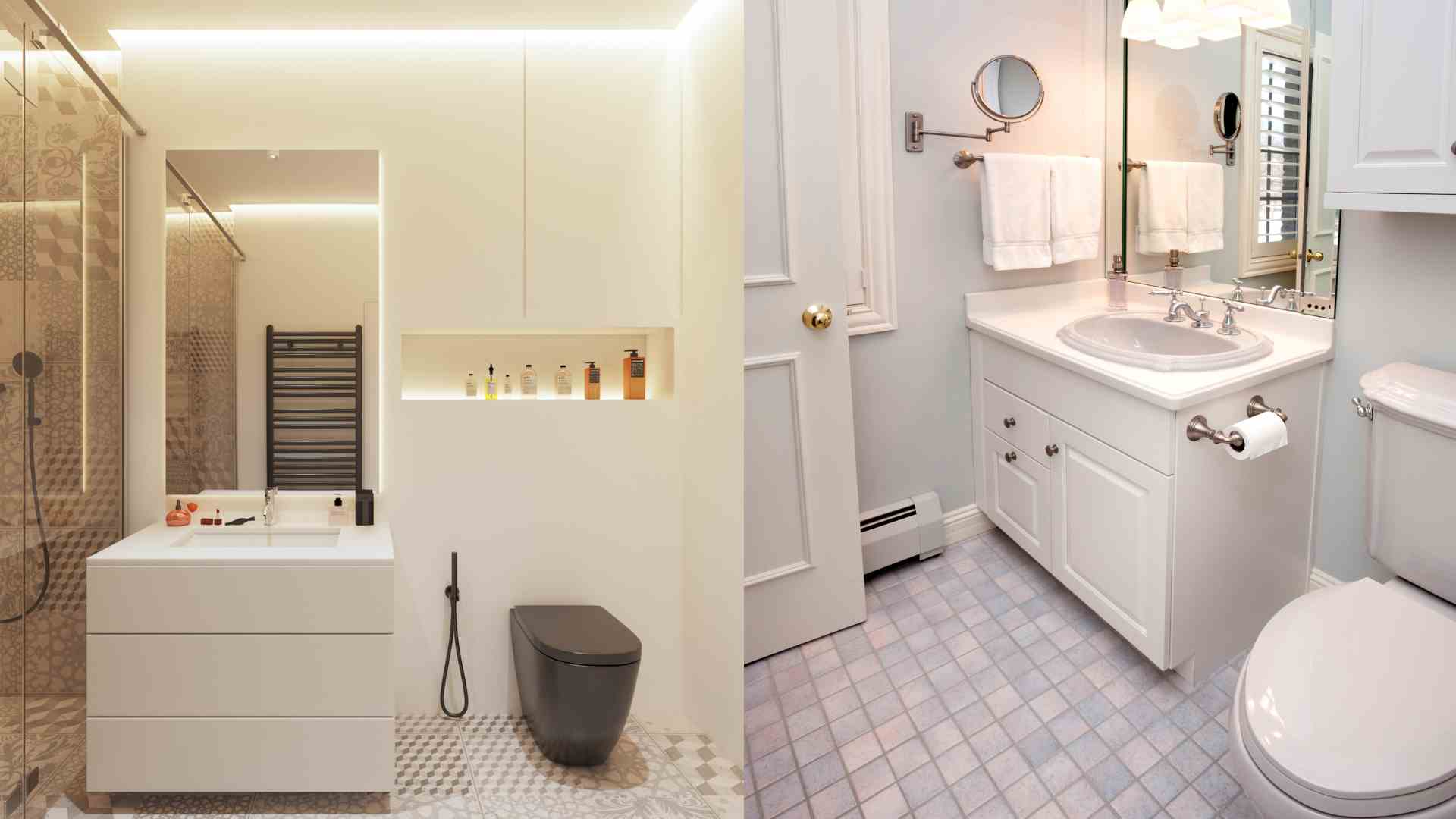 Smart design for bathrooms. Graphics: Ha May