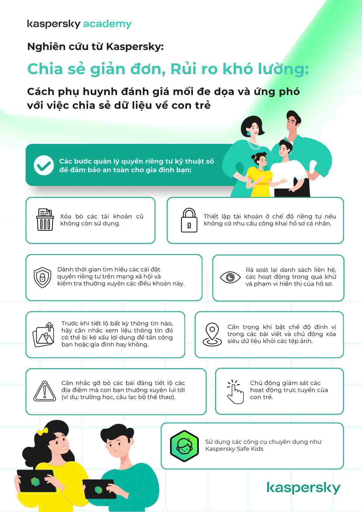 Các chuyên gia an ninh mạng đưa ra các cách bảo vệ quyền riêng tư của trẻ trên mạng xã hội. Ảnh: Nhi Lê
