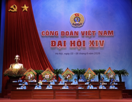 14th Vietnam Trade Union Congress closed on June 5. Photo: Huu Chanh