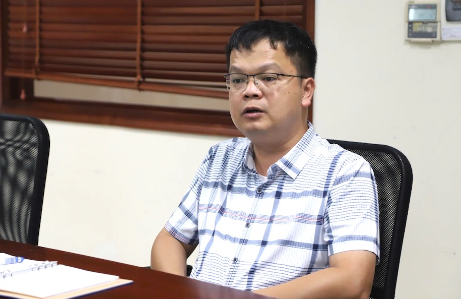 Ông Trần Sỹ Lượng - Phó Giám đốc chi nhánh 1, Trung tâm đăng kiểm phương tiện thủy và công trình biển, Cục Đăng kiểm Việt Nam. Ảnh: Tường Vân