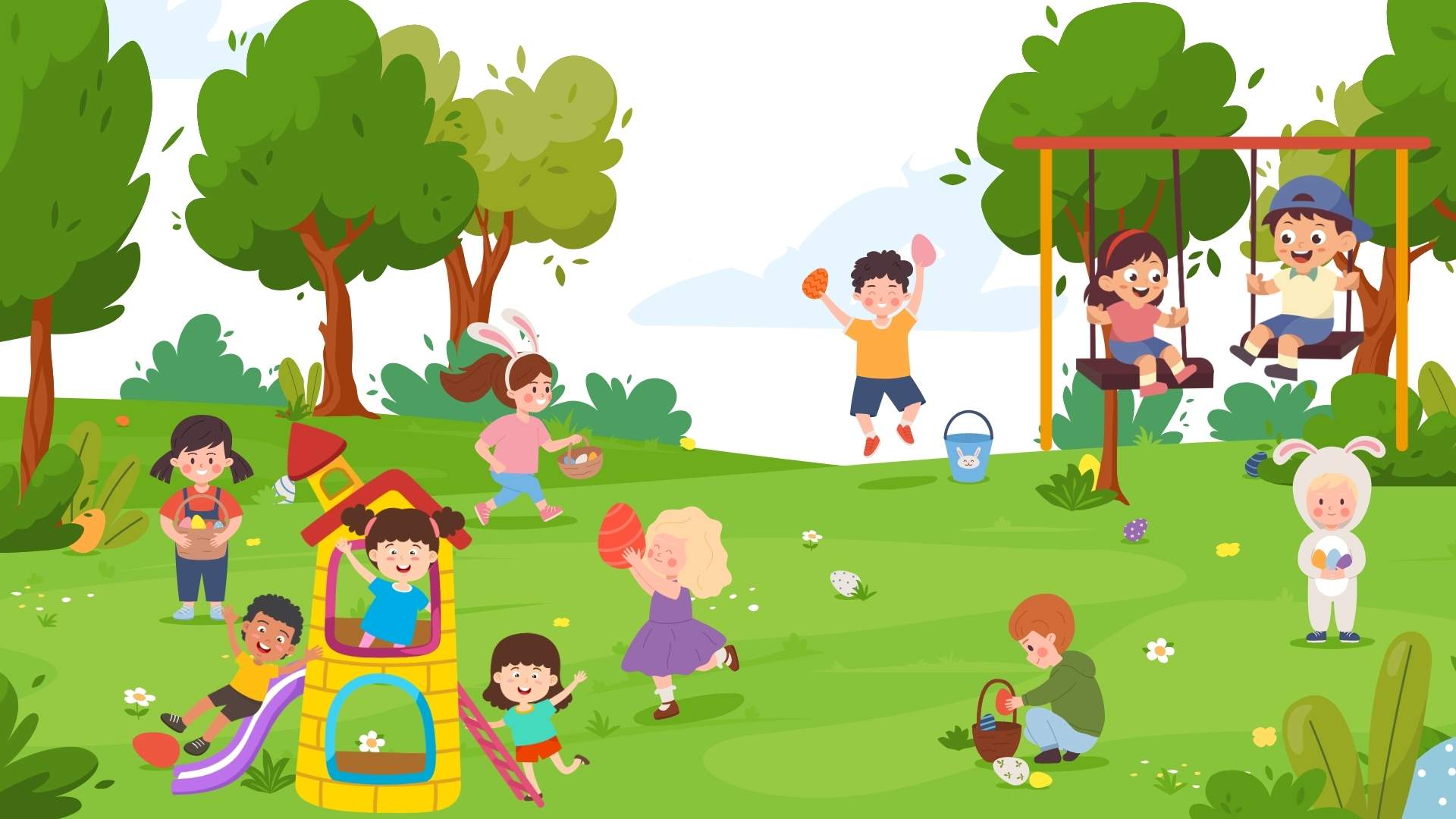 Những hoạt động ngoài trời giúp trẻ vận động nhiều hơn, khám phá thiên nhiên và nuôi dưỡng sự sáng tạo. Đồ họa: Minh Vũ